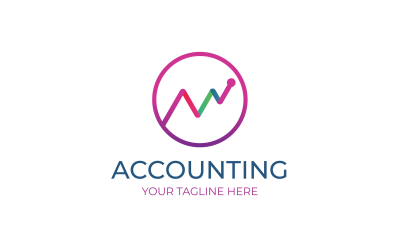 Trend and Grow logo Accounting &amp;amp; Financial Logo Template