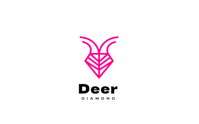 Logo Deer Diamond Line