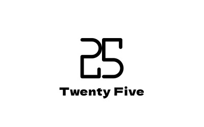 Logotipo Inteligente Ambigram Twenty Five