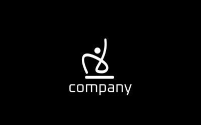 Mensen Abstract Modern Eenvoudig Logo