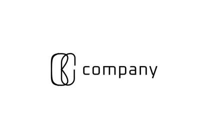 Monograma Letra BC Logo Inteligente