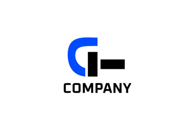 Monogrammbuchstabe GT Tech Logo