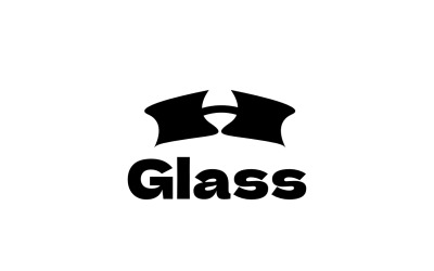 Písmeno H Glass Clever Logo