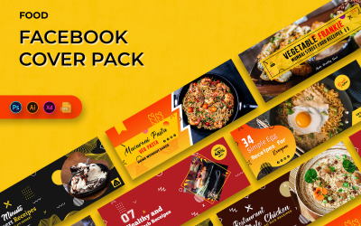 Banner de portada de Facebook de comida
