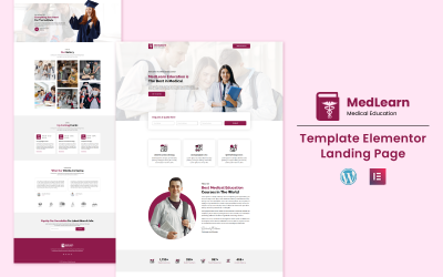 MedLearn - Lékařské ošetření a vzdělávání Elementor Landing Page