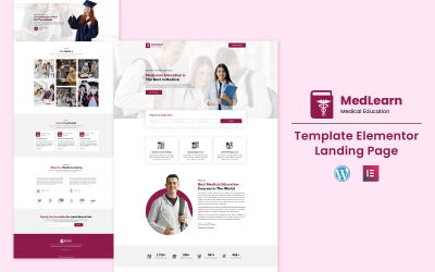 MedLearn - Pagina di destinazione di Elementor per cure mediche e istruzione