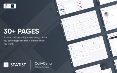 Statist - UI-Design-Dashboard und Admin-Vorlage