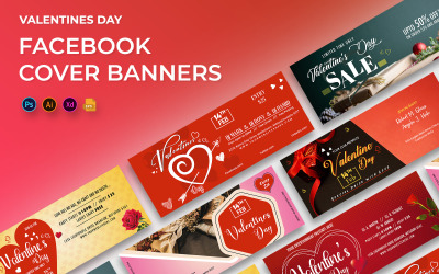 Banner di copertina di Facebook per San Valentino