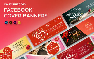 Banners de portada de Facebook del día de San Valentín