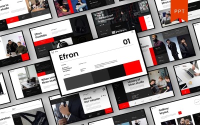 Efron — biznesowy szablon PowerPoint