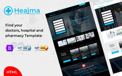 Heajma - HTML-mall för läkare, sjukhus och apoteksbutik