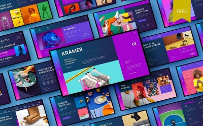 Kramer – бізнес-шаблон слайдів Google