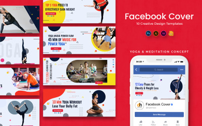 Medicinering och Yoga Facebook Cover Banner