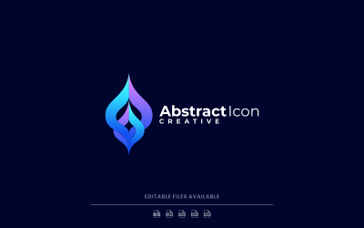 Abstrakcja Ikona Gradient Logo