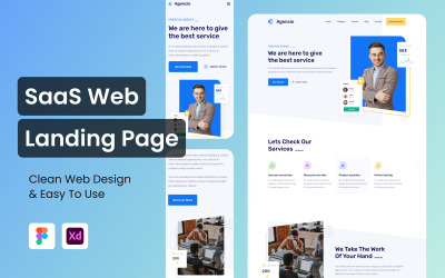 Agencico -Agency Web 登陆页面 UI 元素