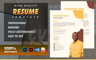 Curriculum Vitae / CV | Profesional | moderno | Alta calidad | 100% Editable 2