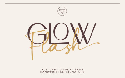 Glow Flash - 豪华字体二重奏