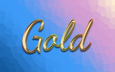 Golden - redigerbar texteffekt, textstil, grafikillustration
