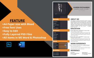 KAREN RICHARDS - CV Resume Template