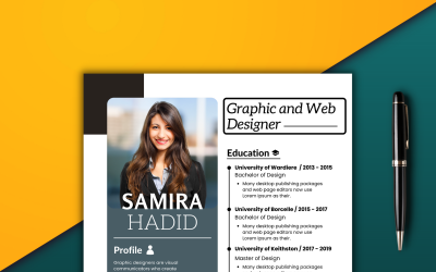 SAMIRA HADID -  Modern Resume Template