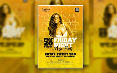 Friday Night Social Media Flyer Templates