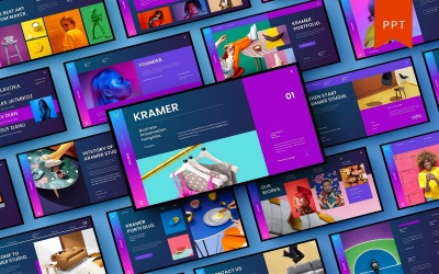 Kramer Business Sjablonen PowerPoint presentatie
