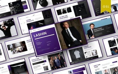 Lashin - Modello di diapositiva di Google aziendale