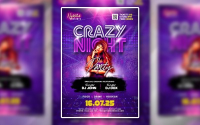 Night Club Social Media Flyer Templates