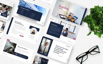 Sunbe - Social Media Googleslide