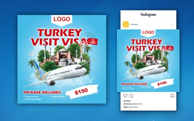 Travels Social Media Post Templates
