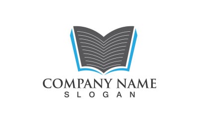 Libro di lettura Logo Education Vector V2