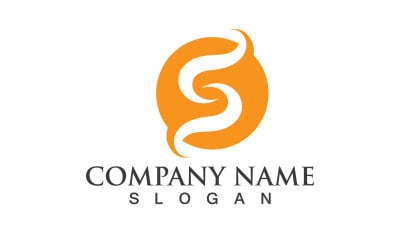 S Business Initial Company Logo Vector V12