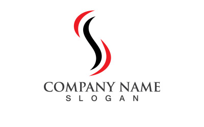 S Business Initial Company Logo Vector V18