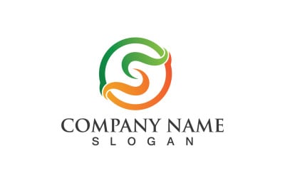 S Business Initial Company Logo Vector V7