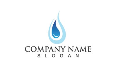 Water Drop Logo And Symbol Nature V10