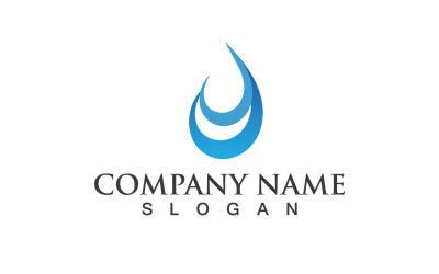 Water Drop Logo And Symbol Nature V11