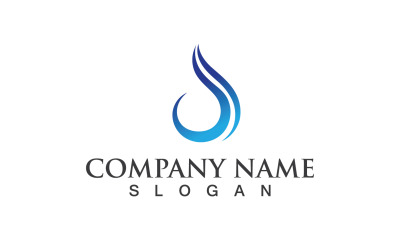 Water Drop Logo And Symbol Nature V12