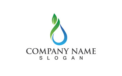 Water Drop Logo And Symbol Nature V15