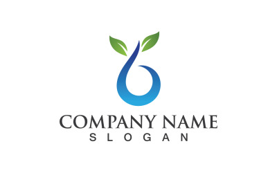 Water Drop Logo And Symbol Nature V2