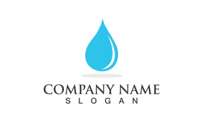 Water Drop Logo And Symbol Nature V6
