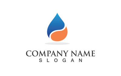 Water Drop Logo And Symbol Nature V8
