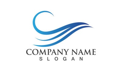 Wave Water Logo And Symbol Vector V2