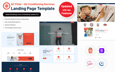 AC Fitter - Air Conditioning Services Landing Page Template