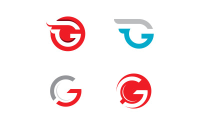 G 字母徽标矢量符号 V9