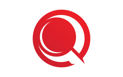 Q 字母徽标矢量符号 V3
