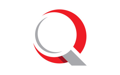 Simbolo di vettore del logo della lettera Q V1