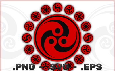 Vector Design Of Tomoe Symbol