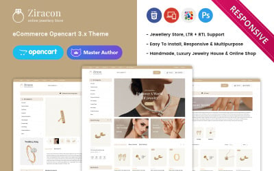 Ziracon - Tema OpenCart gratuito per gioielli