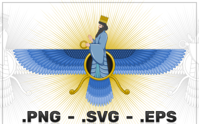 Zoroastrianism Symbol Vector Design