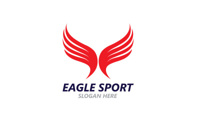 Eagle Sport Wing Logotipo y símbolo V18